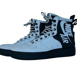Nike Air Force 1 SF Mid Wolf-Grey Black Size 7.5